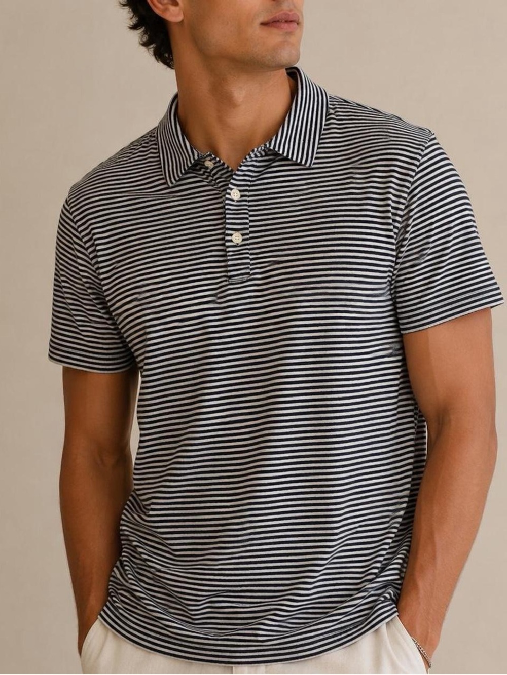 Goodfellow & Co Men’s Striped Polo Shirt
